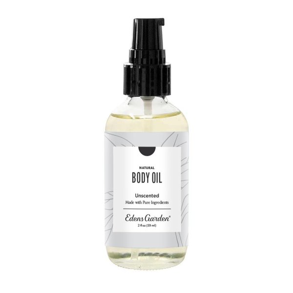 Edens Garden Unscented Body Oil (Made With Pure Essential Oils & Vitamin E- Great For Massage & Daily Skin Care), 2 oz