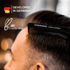 Charlemagne Men's Hair Comb, Shatterproof Premium Carbon Comb, 18 cm Anti-Static Fine Hair Comb for Hair Cutting, Hairdressing Comb for Men and Women - Combs for Men - Mens Hair Comb