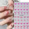 5D Summer Nail Art Stickers, 5D Embossed Holographic Mermaid Nail Decals Mermaid Jellyfish Starfish Ocean Nail Art Supplies Luxurious Summer Nail Design for Women Manicure Decoration(4 Sheets)