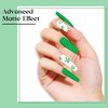 MIZHSE Gel Nail Polish, Green Gel Polish 15ml, Glossy Shiny Effect Summer Color Sheer Green Nail Gel Soak Off Nail Art Salon DIY Manicure at Home