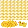GADIEDIE 260pcsYellow Mini Resin Ducks, Tiny Duck for Home Hide Prank Game Dollhouse Decor Aquarium Potted Miniature Landscape DIY Ornament