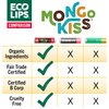 LIP BALM Mongo Kiss 6-Pack (6 tubes) by Eco Lips 100% Organic Beeswax & Cocoa Butter Lip Care with Organic Mongongo Oil - Soothe & Moisturize Dry & Cracked Lips - Made in USA. (Peppermint)