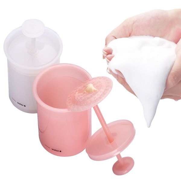 Misforu Face Foam Maker 2 PCS Facial Cleansing Tool Rich Cream Foamer Deep Cleanser Foam Maker Cup Cleansing Foaming Maker for Wash Facial Skin (Pink)
