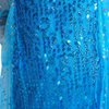 Dressy Daisy Girls' Ice Princess Costumes Halloween Fancy Party Sequin Dress with Train Long Sleeve Size 3T - 4T Blue