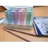 Staedtler Sliding retractable pencil eraser with plastic sleeve, assorted soft pastel color 4 Pack