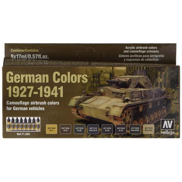 Vallejo 1927-1941 German Colors Model 0.57 Fl Oz (Pack of 8), Yellow