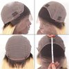Smavida HD Lace Front Wigs Human Hair for Black Women,150% Density Ombre 613 Blonde Free Part Colored Lace Frontal Human Hair Wig Dark Root Body Wave Wig Pre Plucked with Baby Hair 24inch