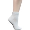 Yomandamor 5 Pairs Women's Cotton Ankle Breathable Mesh Diabetic Socks with Seamless Toe,L Size