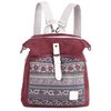 ArcEnCiel Women Backpack Canvas Rucksack Ladies Fashion Shoulder Bag (Maroon)