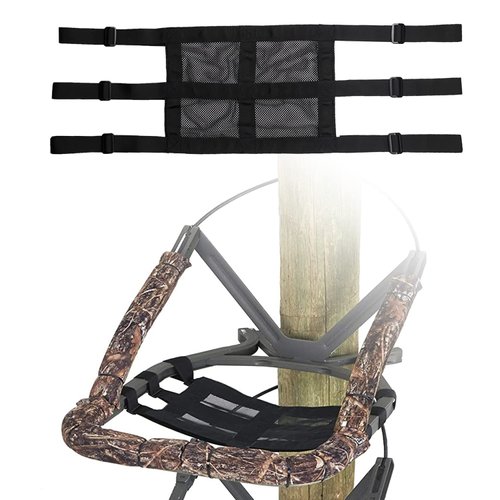 newganbo Replacement Treestand Seat Universal Tree Stand Seat Saddle Hunting Accessories 16"X12" Breathable Mesh Climbing Treestands Seats with Adjustable Strap