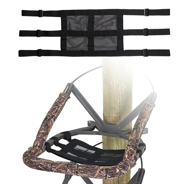 newganbo Replacement Treestand Seat Universal Tree Stand Seat Saddle Hunting Accessories 16"X12" Breathable Mesh Climbing Treestands Seats with Adjustable Strap
