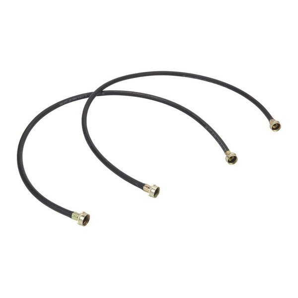 Whirlpool 8212546RP Genuine OEM Fill Hoses For Washers, 4 Feet Black Accessory – Replaces 8212546RW, 8212546IP, 49535