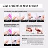 Kliveco 30Pcs Pink Aurora Cat Eye Press on Nails - Handmade Soft Gel Fake Nails with Glue | Semi-Transparent, Short Square Stick On Nails, Reusable & Fit Perfectly | 15 Sizes - 30 Nail Kit