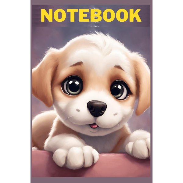 Puppy Notebook: Beautiful Aesthetic Puppy Notebook For Puppy Lovers