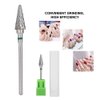 Manicure Drill Bit Tungsten Steel Nail Art Manicure Drill Bits Electric Pedicure Manicure Grinding Head Nail Art Tools for Manicure Pedicure Home Salon Use(01)