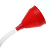 Flexible Fuel Funnel with Long Hose Plastic Small Wide Mouth Filling Funnel Car Funnel for Engine Oil Gas Fuel Gasoline Diesel Water Fluid Liquid Transmission Red (1)