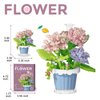 ALITTDRE Flowers Building Blocks Sets, Office Home Decor Bonsai, Micro Flower Toys Building Set, Gifts for Mothers, Valentines, Birthdays, Adult & Kid (Carnation)