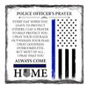 Bozspacer Police Officer Gifts - Police Graduation Gift - Police Officer Gifts For Him - Law Enforcement Gifts | Inspiring Police Gifts and Police Officer Gifts (Prayer for Policeman Plate)