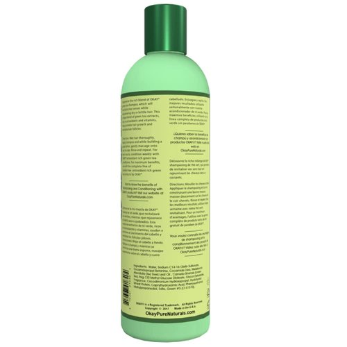OKAY GREEN TEA NOURISHING ANTIOXIDANT RICH SHAMPOO 12oz / 355ml