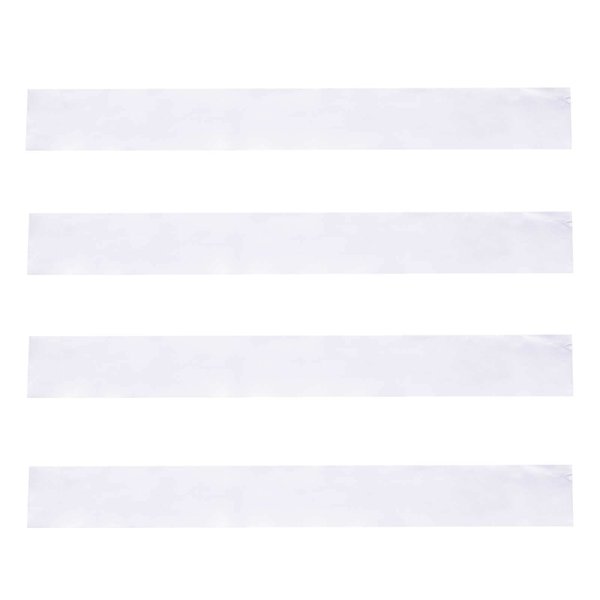 4 Pcs Blank Satin Sashes Plain Sashes Party Accessory for Graduation Wedding Party, Satin Sashes Pageant(White) Make Your Own Sash, 4 Pack (White sashes)