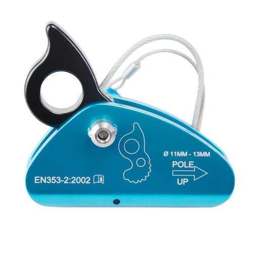 SEPEAK 15kN Detachable Rope Grab Ascender, Flip Line Adjuster, Grip Clamp,Fall Protection Belay Device for Rock Climbing,Tree Arborist,Climbing Rescue Caving, Mountaineering/Fit for 11~13 MM Rope/Blue