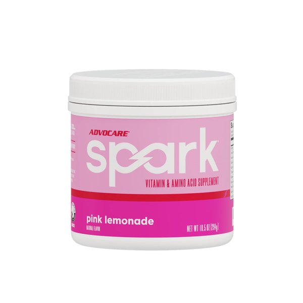 AdvoCare Spark Vitamin & Amino Acid Supplement - Focus & Energy Supplement Mix - Powdered Energy Supplement Mix - Powder Supplement Mix - Amino Acids - Pink Lemonade - 10.5 oz