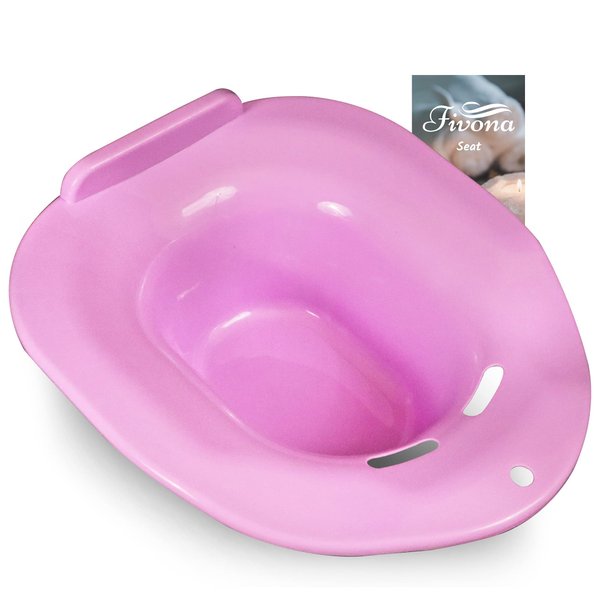 Fivona Yoni Steam Seat Over the Toilet for V Steaming and Sitz Bath Soak - Vaginal Steaming Tub - Basin for Hemorrhoids and Postpartum Care - Fits Most Toilet Shapes