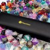 Haxtec Mystery DND Dice Set Sharp Edge Resin Dice with Dice Case Handmade Polyhedral D&D Dice Set for TTRPG Dungeons and Dragons DND Gifts