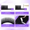 NAGARAKU Eyelash Extensions Individual Lashes 0.05mm D curl 13mm Classic Matte Black Soft Natural Professional 16 rows Beauty Salon Supplies