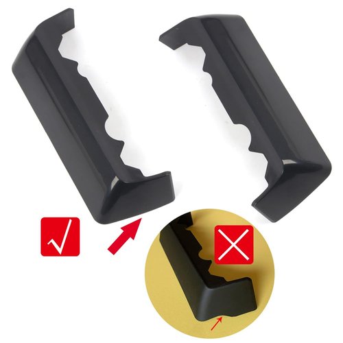 for Toyota Land Cruiser Prado FJ150 2010-2022 Black Exterior Roof Rack Rails Luggage Center Protector Cover Car Accessories 2pcs