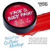 Water Activated SFX Face and Body Paint - Red Face Paint, Special Effects Makeup 18g Cake Tub - Pretend Costume and Dress Up Makeup - Great For Halloween Party and Cosplay by Splashes & Spills