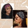 STGDAK Boho Wide Headbands for Women Cashew Pattern Design Hair Bandana Non Slip Head Turbans Stretchy Fabric Elastic Headbands Yoga Sports Running Hairband Hair Accessories for Women Girls 4PCS