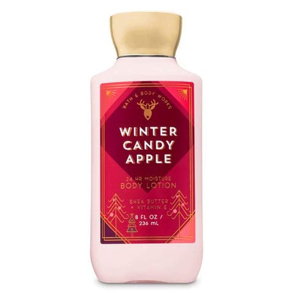 Bath & Body Works Winter Candy Apple Super Smooth Body Lotion with Shea Butter, 8 Oz.