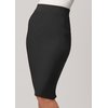 Conceited Premium Pencil Skirt for Women with Back-Slit - High Waist Bodycon Midi Skirts - Business Wear to Work - Classic Black - Small - 1160SCU-Black-S