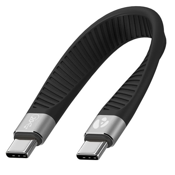 Afterplug Short USB3 Cable [20Gbps, 5 inch], 100W USB C to USB C Charger for External SSD, MacBook Pro/Air, iPad Pro, iPhone 15, Plus, Pro, Pro Max, Nintendo Switch, Power Bank