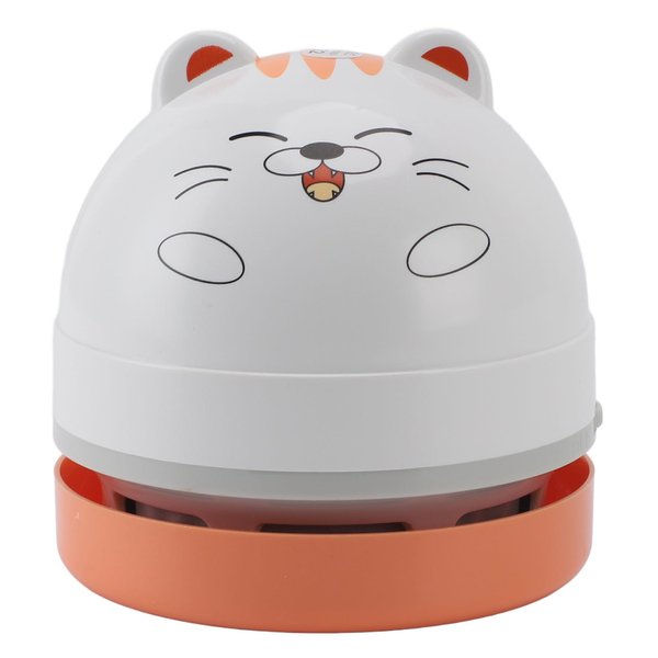 aqxreight Desktop Vacuum Cleaner Portable Cordless Cleaner for Desk Keyboard Car Computer Pet Hair Crumbs with Detachable Nozzle Strong Suction Quiet Battery Powered Easy to Use