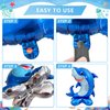 7 Pcs Sea Animal Balloons - Standing Sea Turtle Seahorse Dolphin Shark Crab Lobster Sea Lion Foil Balloons Sea Creature Ocean Balloons for Under The Sea Ocean Themed Party Decorations