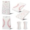 SAYAYA 24 Pcs Baseball Gift Bags Baseball Candy Treat Party Bags Baseball Goodie Snack Bags Baseball Party Favor Bags with Stickers for Kids Sport Softball Theme Birthday Party Supplies (White)
