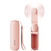 Gaiatop Portable Handheld Fan, Foldable Small Fan, Mini Hand Held Fan with USB Rechargeable 2000mAh Battery, Eyelash Fan for Girls, Travel For Women, Outdoor, Pink