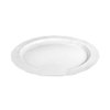 EcoQuality 7.5 inch Pearl White Round Salad Plate – Elegant Disposable and Reusable Plastic Plate for Appetizers Desserts Snacks Weddings Parties Catering and Events (200)