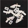 Nylon Control Horn, 20 Pieces Four-Hole Remote Control Rudder Angle with u-Clips and Screws. be Used for rc Airplane Parts Control Horns Such as Rudder and aileron.