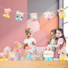 Jollyboom Ice Cream 3rd Birthday Decoration for Girls, Three is So Sweet Birthday Honeycomb Centerpiece We All Screamed for Ice Cream Double-sided Honeycomb Centerpiece for Summer 3rd Birthday Party