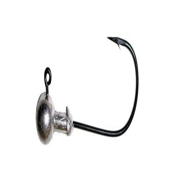 Owner American Ultrahead Round Jig Hook, 3/16-Ounce, Metallic Silver
