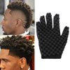 Magic Curly Sponge Gloves, Hsxxf Magic Hair Curling Sponge Gloves for Barbers Hair Brush Sponges for Black Men Curls (2PCS)