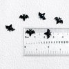 30Pcs Black Halloween Bat Nail Charms 3D Resin Black Bat Art Supplies for Acrylic Nails Halloween Design Cute Bat Nail Gems and Charms Nail Jewelry for Women DIY Nail Decoration Accessories