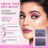 DIY Lash Extension Kit, 280pcs Individual Volume Lashes Cluster 9-16mm Mix Lash Clusters with Lash Bond and Seal and Lash Applicator Tool for DIY Eyelashes Extensions(Style-D30 D40)