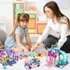 Sitodier Girls Building Blocks Toys 638 Pieces 4 Models Princess Building Bricks Toys for Kids STEM Construction Play Set Toy Best Gifts for Girls Age 6-12 Birthday Christmas