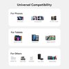 Qackenm 30W USB C Charger Block, GaN Nano Fast Charger, 2 Port Compact Charger with Foldable Plug for iPhone 16/16 Plus/16 Pro/16 Pro Max, 15/14/13 Series, Pixel, Galaxy, iPad/iPad Mini and More White