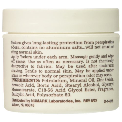 Yodora Deodorant Cream 2 oz (3 pack)