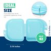 Mrs. Odonto Orthodontic 32 Pcs Retainer Case - Mouth Guard Case Holder with Vent Holes - Cute Denture case with Tight Snap Lock-Durable Retainer Container case for Travel, Household & Office